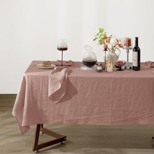 Talasily Linen Tablecloth 100 Pure Linen Table Cloth 60x84 Inches Rectangle ...