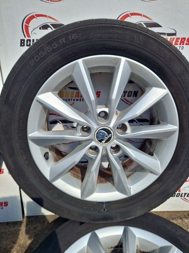 2012-2018 Skoda OCTAVIA MK3 ALLOY WHEEL SETS OF 4 205/55R16 PCD 5X112 - Picture 7 of 14