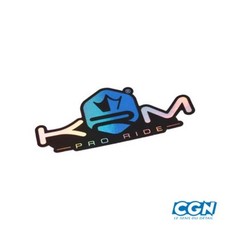 AUTOCOLLANT KRM PRO RIDE HOLOGRAPHIQUE BLEU