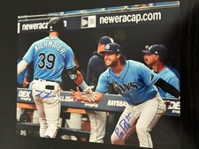Rays Brett Phillips Kevin Kiermaier signed 8x10 Photo W/COA