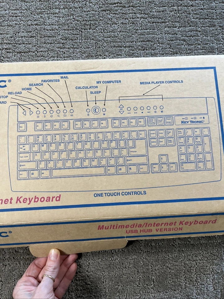 Key Tronic E05351USIMM-C Wired Multimedia Keyboard New In Box - Image 3 of 4