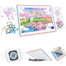 1000 Pieces Puzzle Board 3-in-1 Double-Sided Rotating Tilting, Plastic Pu...