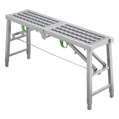 Work Platform Adjustable Height Portable Scaffolding Platform 880 Lb Load