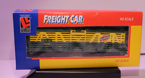 Escala Life Like 8488 HO. Chicago North Western System Stock Car No. 15040 (G) | Zustand: New