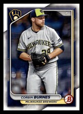 Corbin Burnes 2024 Bowman #45 Milwaukee Brewers