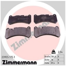 Zimmermann Bremsbelagsatz Bremskl&ouml;tze vorne A0044205020 0054203920 | 946805