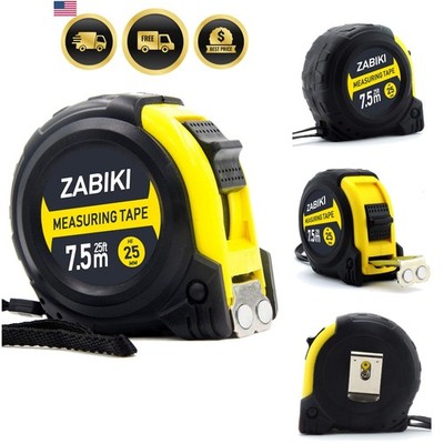 Measuring Tape Measure, 25 Ft Easy to Read Decimal Retractable Dual Side Rule...