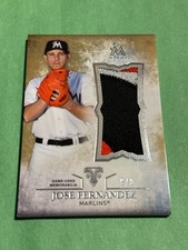 2015 Topps Triple Threads - Unity Jumbo Relic Jose Fernandez #UJR-JF Gold 9/9