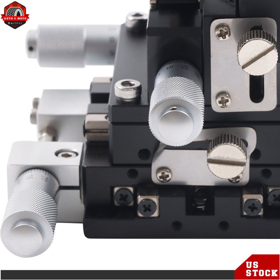 Precision XYZR Axis Platform 60×60mm Linear Stage LT60-LM Cross-roller ...