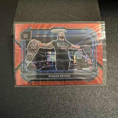 2023 #29 Roman Reigns Panini Prizm WWE SmackDown Ruby Wave Prizm