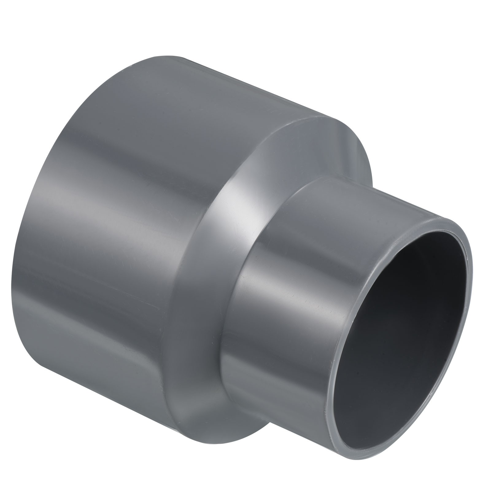 PVC Riduttore Tubo Raccordo 90x63mm, Dritto Giunto Adattatore Connettore, Grigio