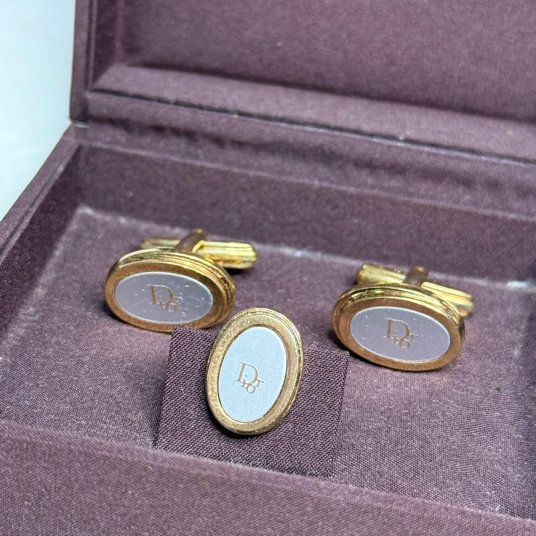 Dior Saint Laurent Burberry Cufflinks Tie Pin Collection Set thumbnail 3