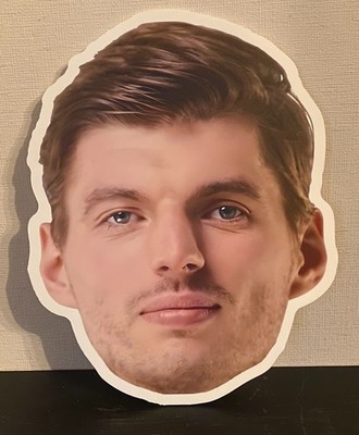 Formel1 Max Verstappen Kopf 2D Nachbildung