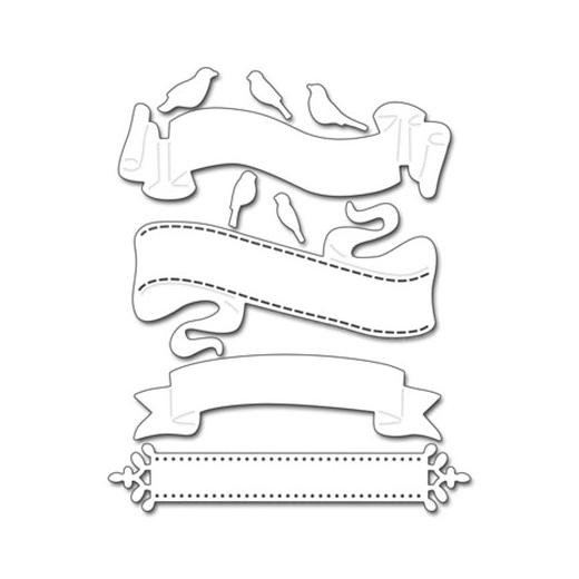 Penny Black Creative Cutting Dies - Birds & Banners 51-352