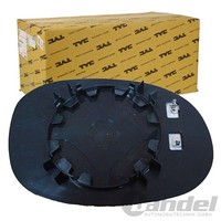 TYC Spiegelglas AsphÄRisch Beheizbar Links Passend FüR Peugeot 206 206+
