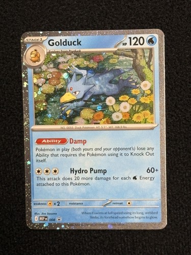 Golduck - (Cosmos Holo) 008 Pokemon TCG MEP: EN Mega Evolutions Black Star Promo