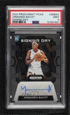 2024-25 Panini Prizm Draft Picks Signing Day Armando Bacot PSA 9 MINT Auto 8d2