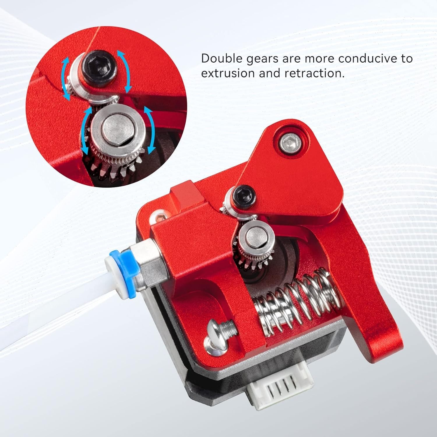 Dual Gear Extruder, Nema 17 Motor Upgrade Kit, 3D Drucker, TPU, Aluminium - Bild 5