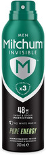 Image of Mitchum Invisible Men 48HR Protection Aerosol Deodorant & Anti-Perspirant, No Wh