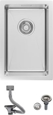 Kitchen Sink 304 Stainless Steel 30x45CM Inset Single Bowl with Overflow brushed