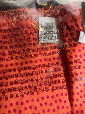 Vera Bradley CORAL MEADOW REVERSIBLE Scarf Peach Polka Dots