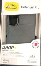 OtterBox Defender Pro Rugged Antimicrobial Case Black for Samsung Galaxy S22