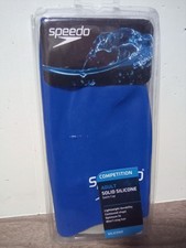 Speedo Adult Swim Cap Solid Silicone Swimming Blue Adult