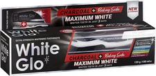 Activated Charcoal Toothpaste for Whiter Teeth with Flosser and Toothbrush Pack