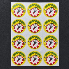 Vintage TREND Stinky Stickers Scratch  Sniff PEPPERMINT CANDY Matte Sheet