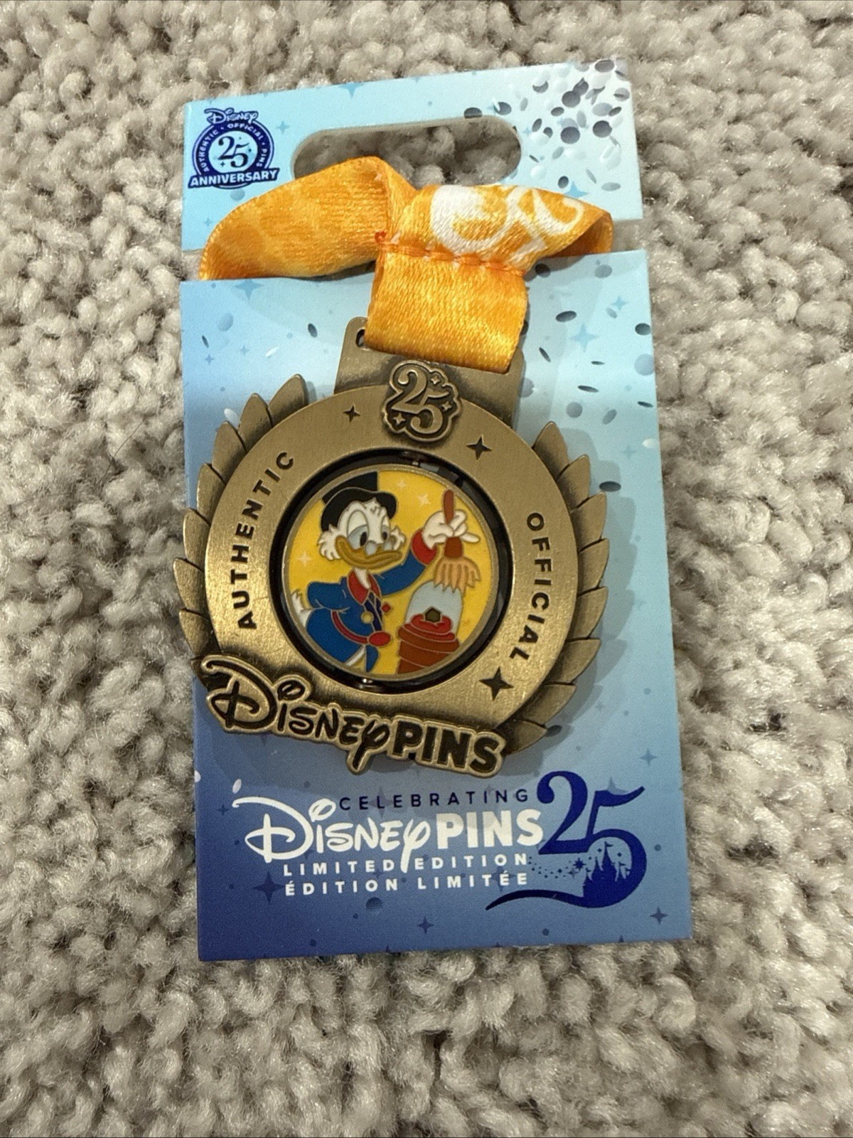 Scrooge McDuck - Pin Trading 25th Anniversary Medals DISNEY PIN
