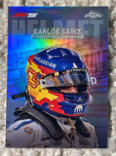 2025 Topps Chrome Formula 1 F1 #HC-7 Carlos Sainz Helmet Collection Refractor