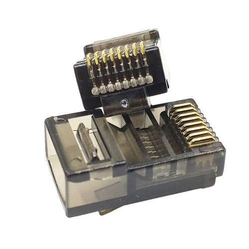 100PCS RJ45 Ethernet Connectors For Cat5 Ethernet Cables Connection Heads - Afbeelding 12 van 13