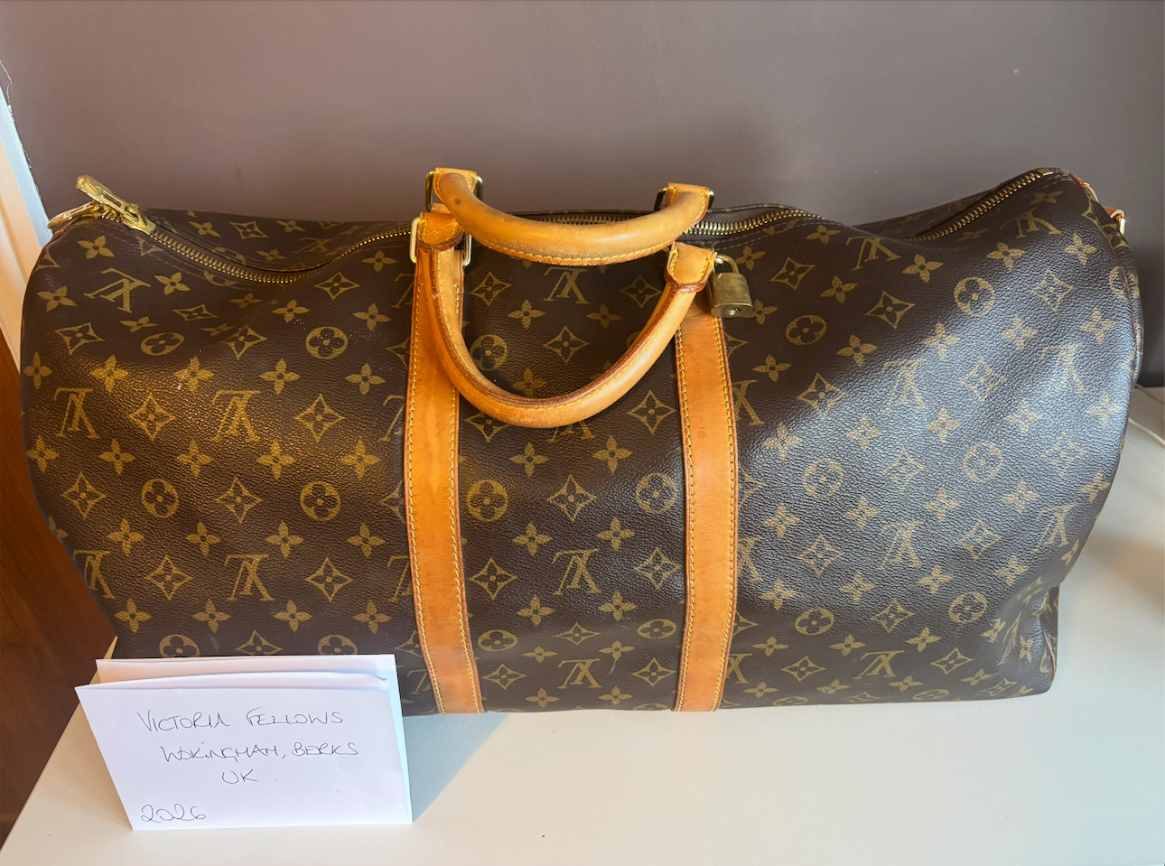 Louis Vuitton Vintage Keepall 55 Bandouliere