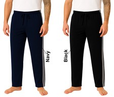 2 PACK MENS LOUNGE PANTS PYJAMAS STRIPED JOG BOTTOMS PJS NIGHTWEAR TROUSER S-3XL