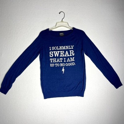 Harry Potter I Solemnly Swear That I Am Up To No Good Sweater Blue Youth S