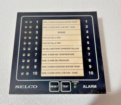 Selco M1000-24-10C Alarmanzeiger Monitor 24V 10 Kanal Marine