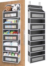 Over The Door Organizer Storage,10 side Pockets, 5 Shelf Hanging Storage 1 Pack