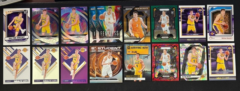 2024-25 Dalton Knecht 18x Card Rookie Lot - Prizm, Prizm Draft Picks, NBA Hoops