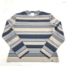 USED BEAUTIFUL CHANEL STRIPED LONG TOP, SIZE 42 GOOD