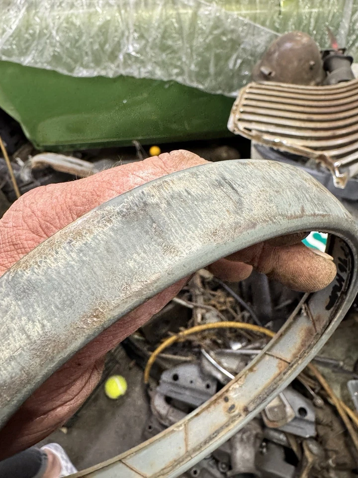 1941 1942 1946 Chevrolet Truck original farol acabamento anel moldura 41 42 46 Chevy - Imagem 2 de 4