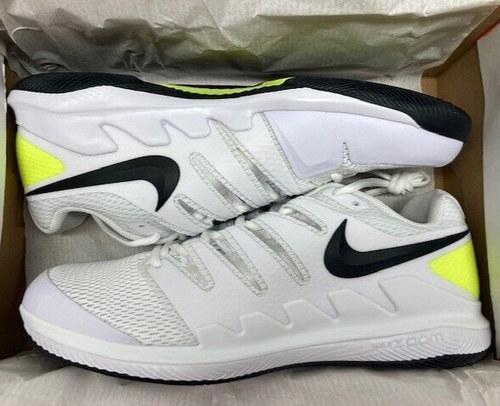 Nike Air Zoom Vapor X HC, Men&#039;s 13, White/ Black/ Volt, AA8030 107- NEW | eBay