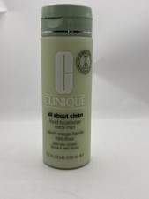 Clinique All About Clean Liquid Facial Soap Extra Mild Very Dry to Dry 6.7 oz