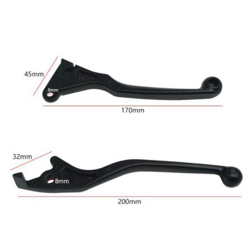 Palanca de freno delantera 8 mm 1 par de manija de motocicletas con embrague CNC universal Foto 3 de 4