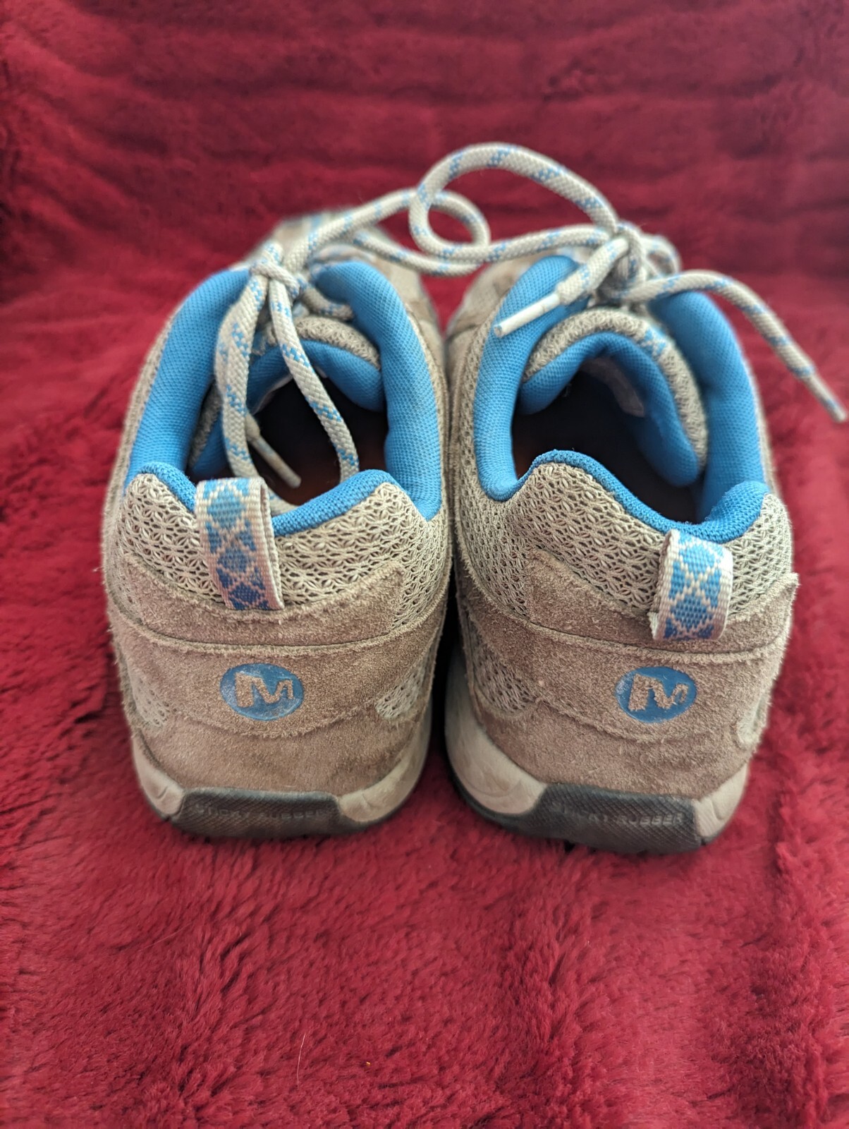 Scarpe da trekking basse Merrell donna Boulder in pelle celestial taglia 9