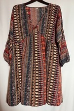 Cute Multicolored Dress Sz. 2X