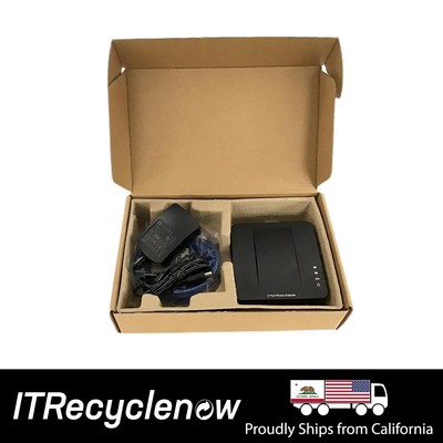 New Open Box Cisco ATA 190 Analog Telephone Adapter POTS Black RJ-11 RJ-45