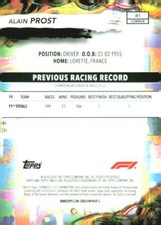 2024 Topps Finest #81 Alain Prost 