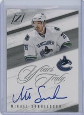 2010-11 Zenith Yours Truly Autographs #MS Mikael Samuelsson  *19662