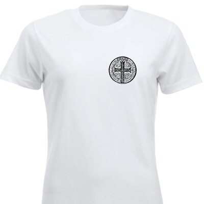 T-Shirt St. Benedikt Medaille St. Benedikt religiöse christliche Geschenke für das Gebet Pax