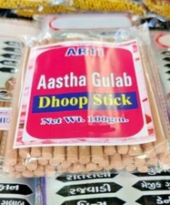 Indian GULAB | ROSE DHOOP INCENSE STICK 100g meditation puja 